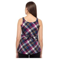 DEGE Women's Checked Tank Top, 17668388, Multicolour