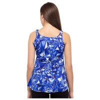 DEGE Women's Printed Top, 17668396, Blue