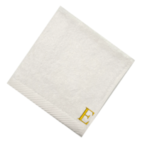Picture of BYFT "E" Embroidered Cotton Monogrammed Face Towel, 600 GSM, 33x33cm - Set of 6