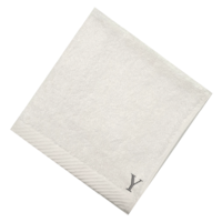Picture of BYFT "Y" Embroidered Cotton Monogrammed Face Towel, 600 GSM, 33x33cm - Set of 6