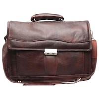 Picture of C Comfort Men's Solid Shoulder Office Bag, EL07, 40.64x12.7x30.48 cm, Brown