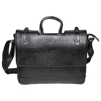 Picture of C Comfort Men's Solid Shoulder Bag, EL23, 38x7x27 cm, Black