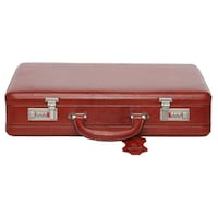 C Comfort Men's Solid Briefcase with Laptop Compartment, EL88, 44x8x34 cm