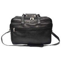 C Comfort Men's Solid Laptop Messenger Bag, CEL06, 15 inch, Black