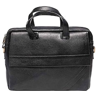 C Comfort Men's Solid Laptop Messenger Bag, EL628, 15 inch, Black