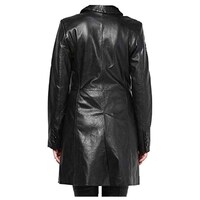 C Comfort Women's Solid Long Jacket, EJ235, Black