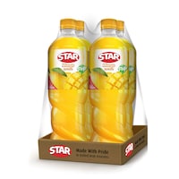 Star Mango Fruit Drink, 1.5L - Pack of 4