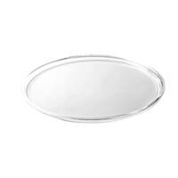 Acrylic Round Clear Plastic Tray, 38cm, Clear