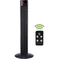 Daewoo Digital Tower Fan with Remote, DTF36DR, 45W, 36in, Black