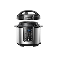 Midea Electric Pressure Cooker with Led Display, MY-CS6037WP2, 6L, Black