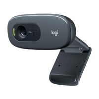 Logitech C270 Desktop or Laptop Webcam, Black