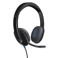 Picture of Logitech H540 Corded Headset, Black