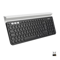 Picture of Logitech K780 Multi-Device Wireless Keyboard for PC & Tablet, Dark Grey/White