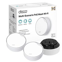 Picture of TP-Link Deco Whole Home Mesh Wi-Fi 6 System with PoE, X50-PoE AX3000, White, Pack of 3