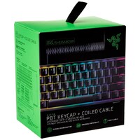 Picture of Razer PBT Keycap Upgrade Set with Coiled Cable, Black