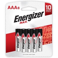 Picture of Energizer Max AAA Alkaline Battery, E92BP8, 1.5V, 8 Pcs