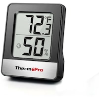 NPO ThermoPro Mini Digital Temperature & Humidity Thermometer, TP49B - Carton of 84