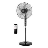 Picture of Black & Decker 3 Speed Pedestal Stand Fan With Remote Control, Black