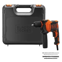 Black & Decker Single Gear Hammer Drill, Orange & Black, 710 W