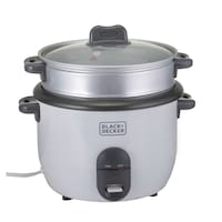 Picture of Black & Decker Non-Stick Rice Cooker With Steamer, 1.8Ltr, White, Rc1860-B5