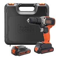 Black & Decker 1.5Ah 650 Rpm Combi Hammer Drill, Orange & Black, 18 V
