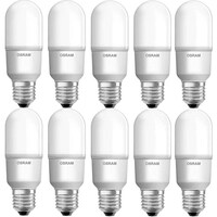 Osram LED Value Stick Lamps, Warm White, 7W, E27 - Pack of 10