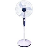 Picture of Suntech Rechargeable Stand Fan, White & Blue