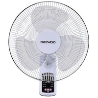 Picture of Daewoo Wall Fan with Remote, White