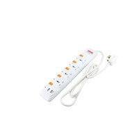 Picture of Suntech 4-In-1 Extension Socket with 5 Meter Cable, White