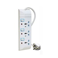Picture of Philips 3-Outlet Power Strip, White, 26.5x5x14cm