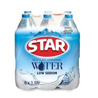 Star Low Sodium Drinking Water, 1.5L - Pack of 12