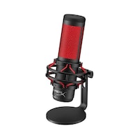 Picture of HyperX QuadCast USB Condenser Gaming Unidirectional Microphone, Black & Red