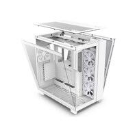 Picture of NZXT H9 Elite Dual Chamber ATX Mid-Tower PC Case, White
