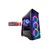 Picture of Daseen Core i5 Processor Gaming Tower PC Case, Black & Red