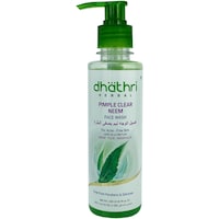 Picture of Dhathri Herbal Pimple Clear Neem Face Wash, 200ml, Pack of 30