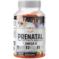 Picture of Laperva Prenatal Multivitamin & Minerals + Omega 3, Raspberry Lemonade, 60 Gummies