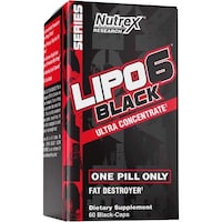 Picture of Nutrex Lipo 6 Black Ultra Concentrate Fat Destroyer, 60 Capsules