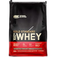 Picture of Optimum Nutrition Gold Standard 100% Whey Protein, Extreme Milk Chocolate, 10LB