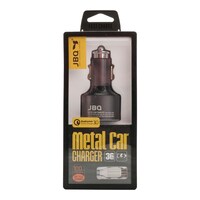 Picture of JBQ Metal 3 Port Car Adapter with Micro Cable, 36W, Grey