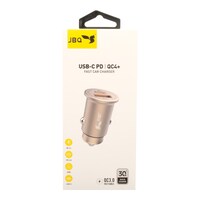 Picture of JBQ Dual Port Car Adapter, 30W, Gold