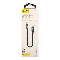 Picture of JBQ Nylon Type-C To Type-C Pd Data Cable Cp-P30, 20W, 30cm, Black