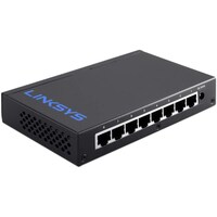 Linksys 8 Port Gigabit Ethernet, LGS108, Black