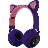Sandokey Cute Cat Ears Styled Wireless Headphones For Kids