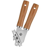 Pulcon Stainless Steel Can Opener with Wooden Handle - Carton of 48