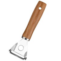 Picture of Pulcon Stainless Steel Peeler with Wooden Handle, 17 x 5cm, Brown - Carton of 48