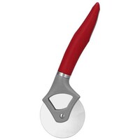 Picture of Pulcon Stainless Steel Pizza Cutter, Red, 19.5x6cm - Carton of 48 Pcs