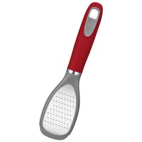 Pulcon Stainless Steel Grater with Rubber Handle, 21.5 x 5cm, Red - Carton of 48