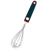 Pulcon Stainless Steel Egg Whisk with Rubber Handle, 29 x 6cm, Blue & Red - Carton of 48