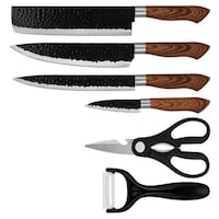 Picture of Pulcon 6-Piece Hammer Finishing Kitchen Knife Set - Carton of 6