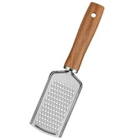 Pulcon Stainless Steel Grater with Wooden Handle, 23 x 5.5cm, Brown - Carton of 48
